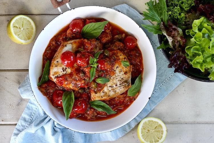 Recipe: Loved Up Sicilian Swordfish and Green Salad