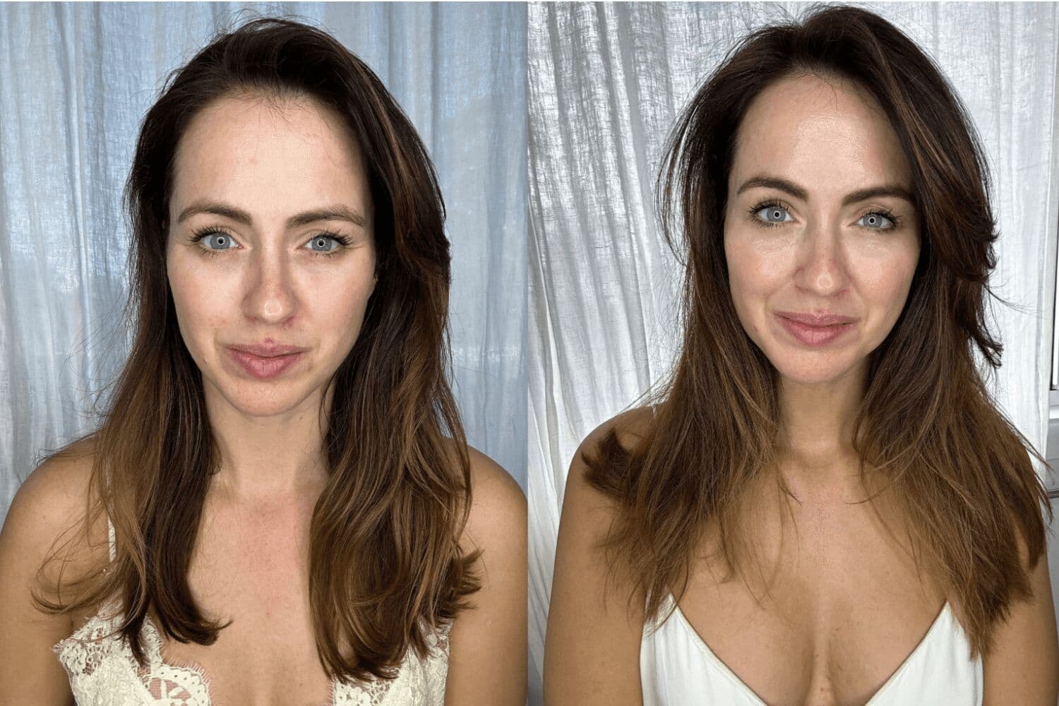 Sigourney Cantelo with the Qure Glowcase micro-infusion skincare kit