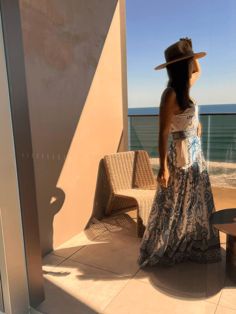Fashion portrait at Mondrian Gold Coast suite