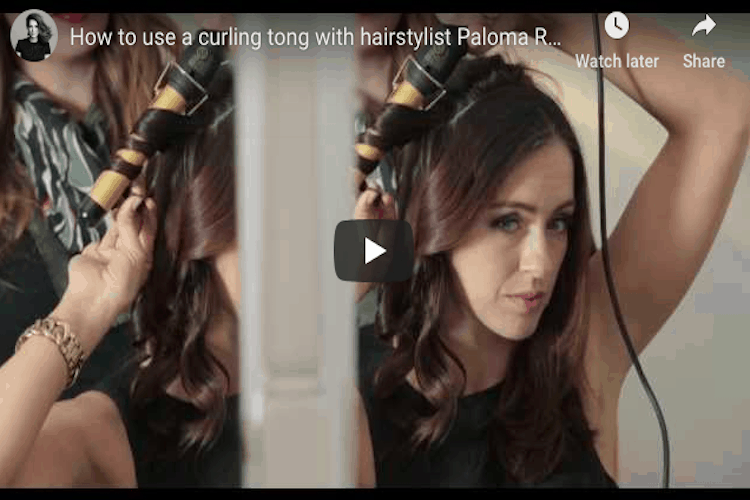 How To Use a Curling Tong with Paloma Rose Garcia