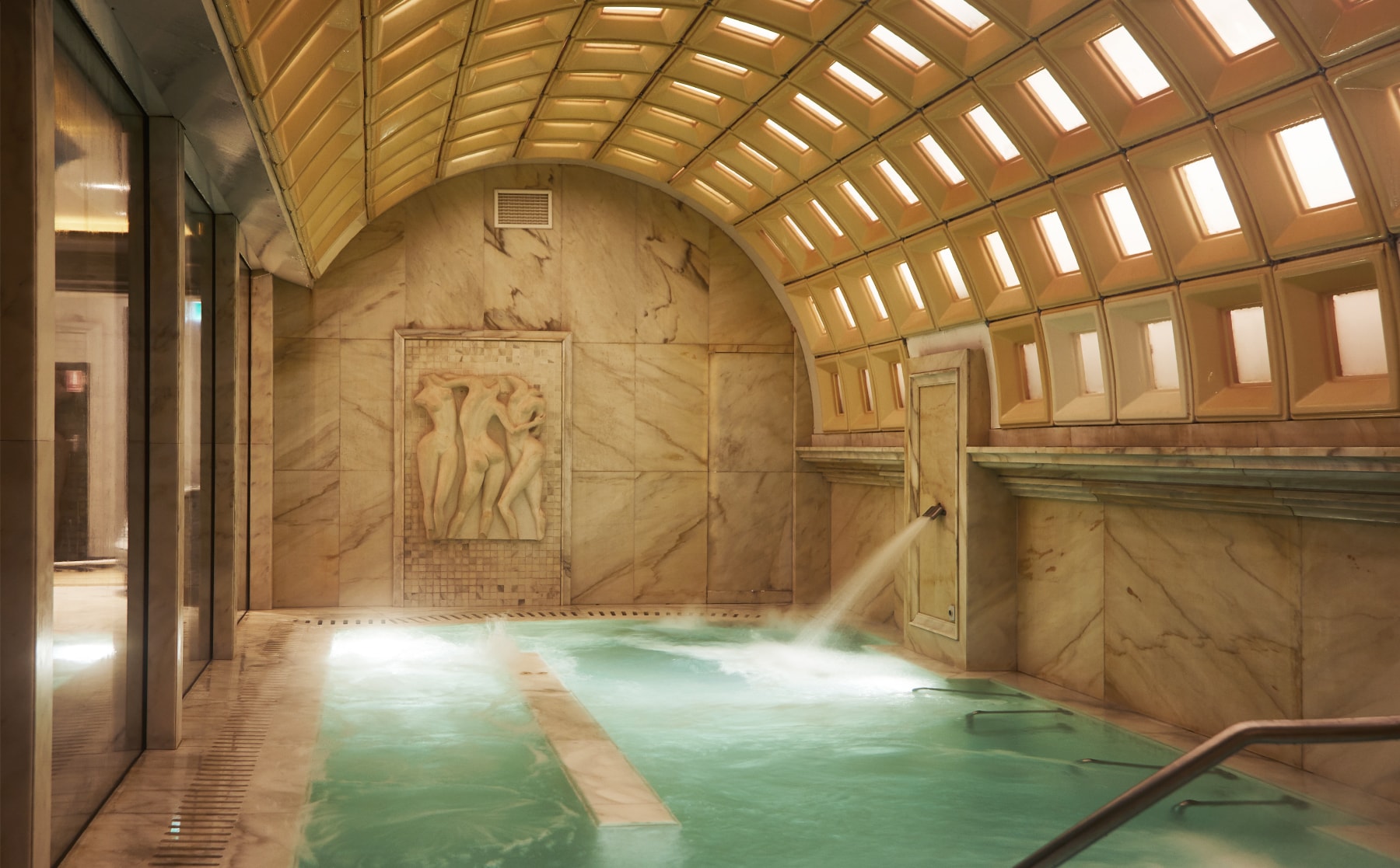 Gillian Adams Salon & Spa, Turramurra, art deco interior with hydrotherapy pool