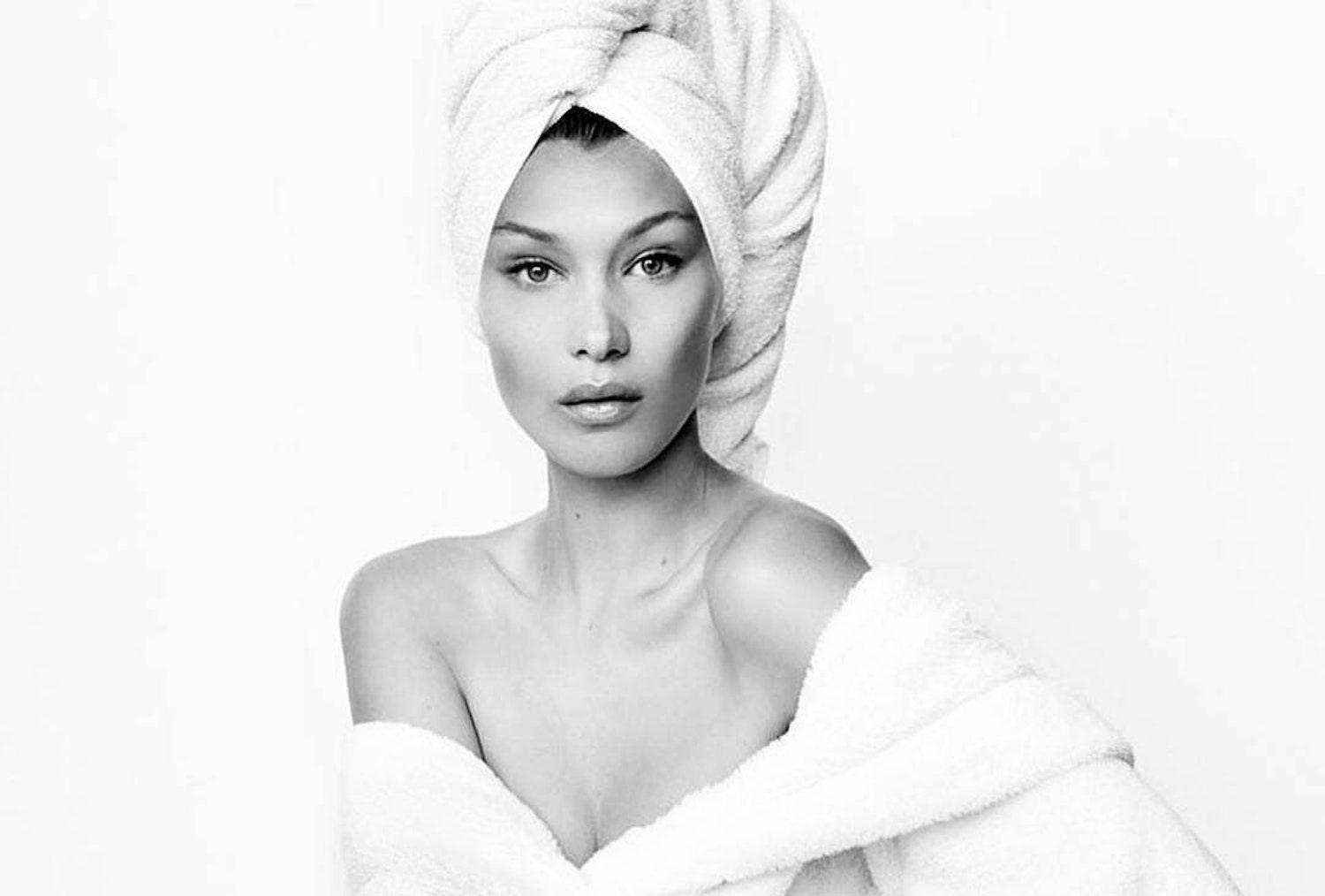 Woman receiving eyebrow tinting treatment at luxury Sydney salon