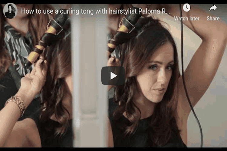 How To Use a Curling Tong with Paloma Rose Garcia
