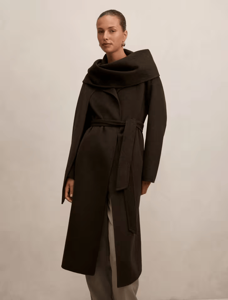 Forever New Felled Scarf Coat