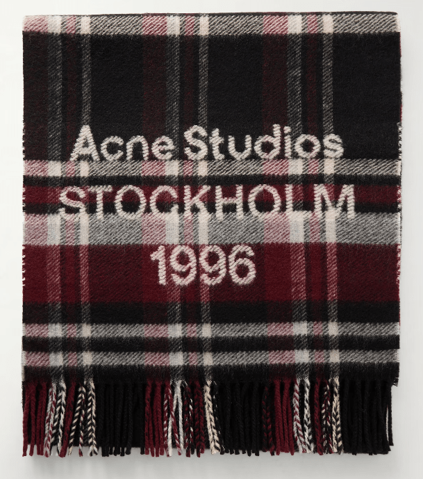 Acne Studios Fringed Wool-Blend Scarf
