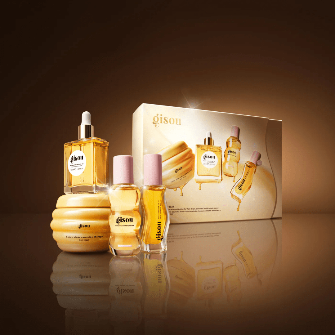 Gisou Glow All The Way hair and skin gift set