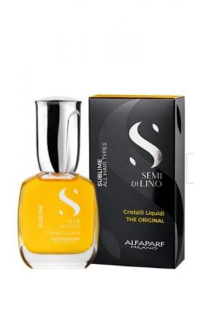 Alfaparf Milano Semi Di Lino Cristalli Illuminating liquid bottle