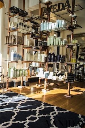 Aveda’s natural offerings are exclusively used in the salon