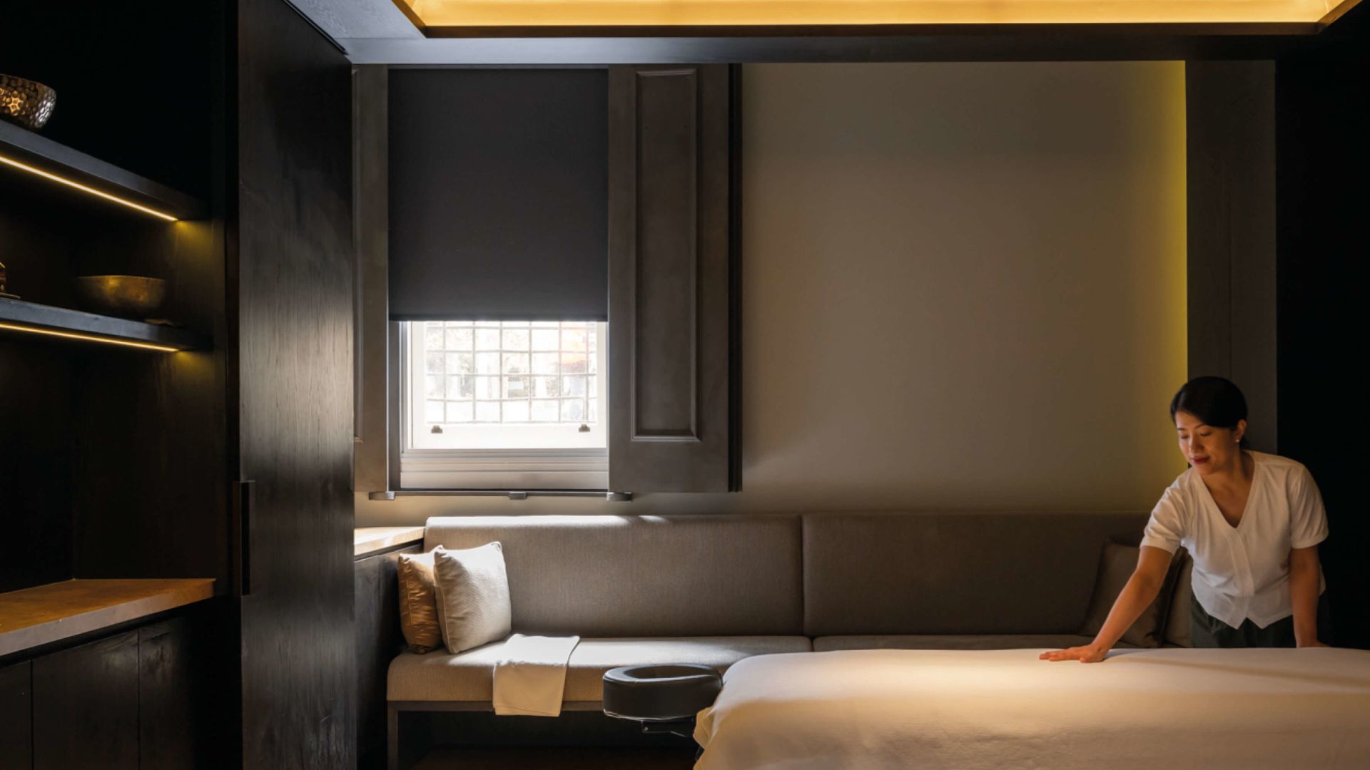 A treatment room at COMO Shambhala Urban Escape