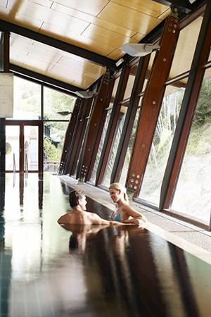 The relaxation pool at Hepburn Bathhouse and Spa