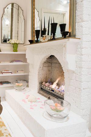 Signature rose petal foot exfoliation at Stephanie's Vintage Spa