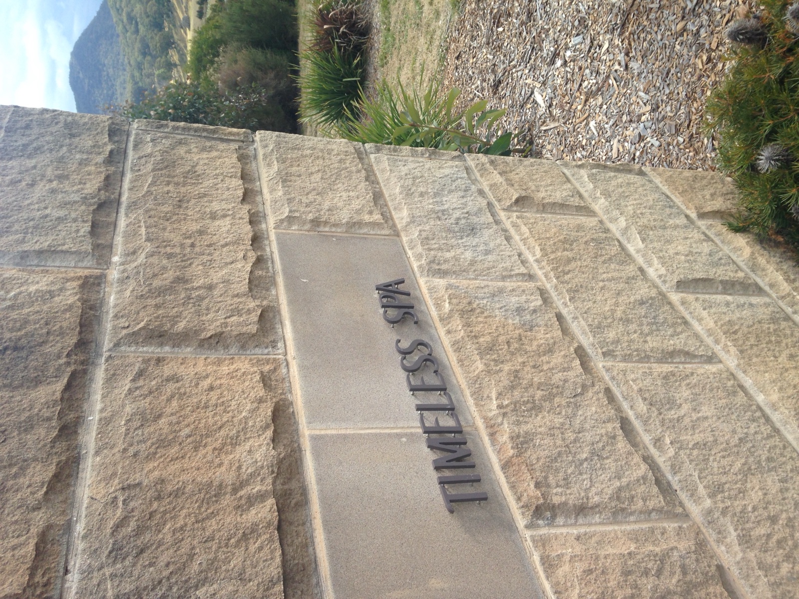 The Timeless Spa entrance at Wolgan Valley