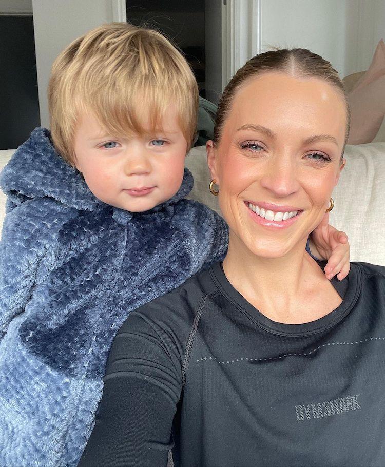 Amelia with her son Aston   IMAGE: INSTAGRAM @makeupbyameliawebb