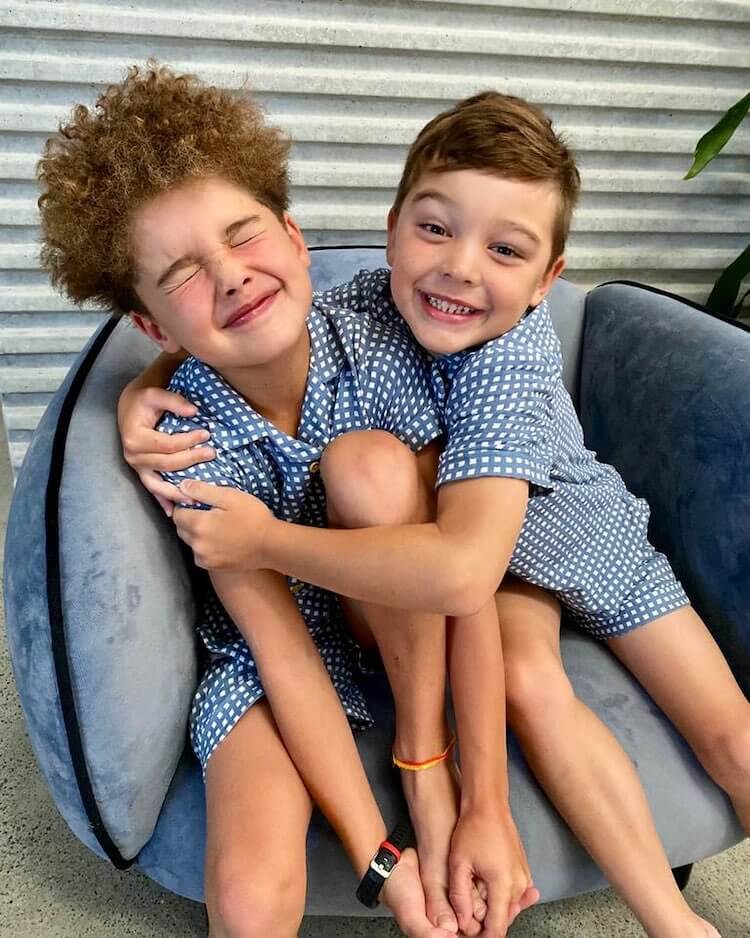 HUDSON AND ARCHIE (CLEARLY STRANGERS TO HAVING FUN)   IMAGE: INSTAGRAM @JULESSEBASTIAN