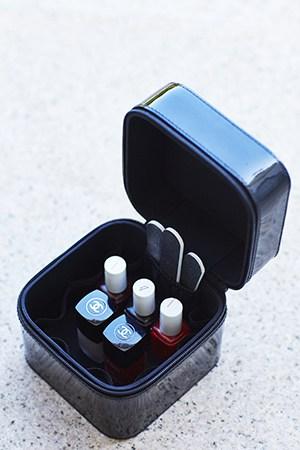 Natasha Oakley and Devin Brugman travelling nail bar essentials