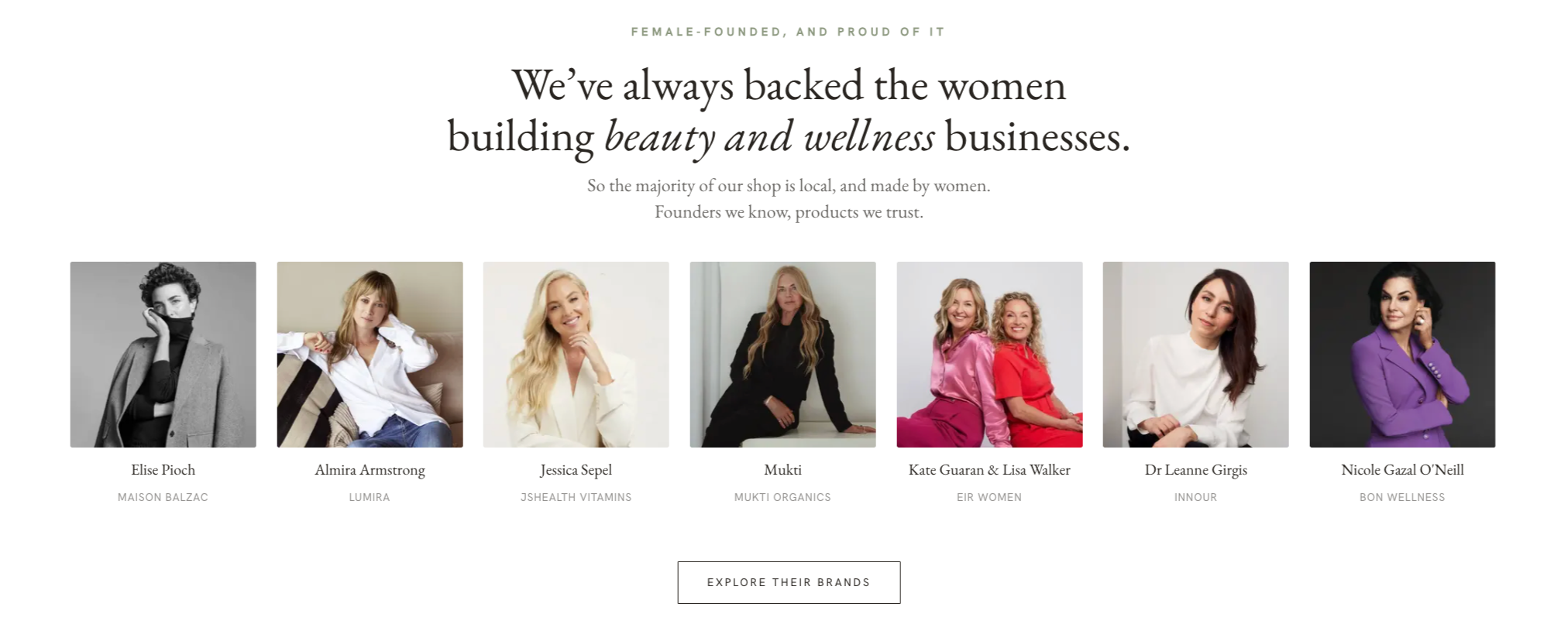 Beauticate Shop brands — homegrown, female-founded labels