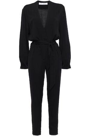 IRO Wrap-Effect Crepe Jumpsuit