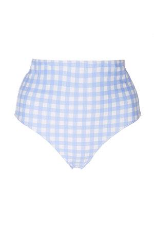 Ephemera Gingham High Waist Bikini Bottom