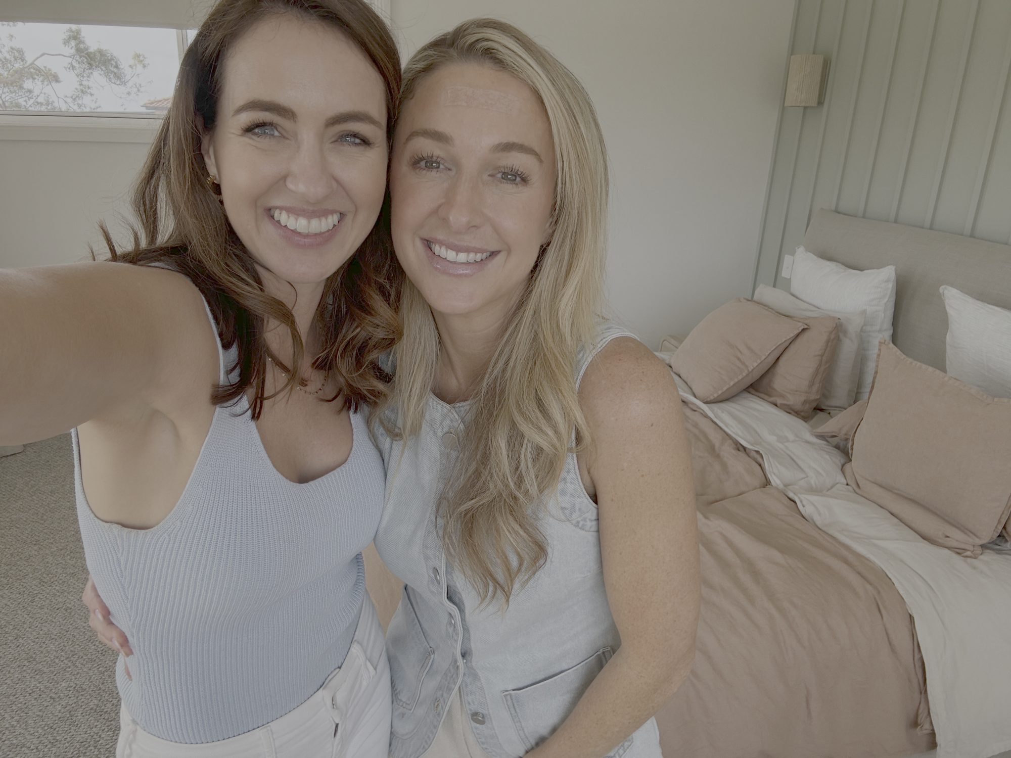 Amy Gerard and Sigourney Cantelo together during the Beautiful Inside interview