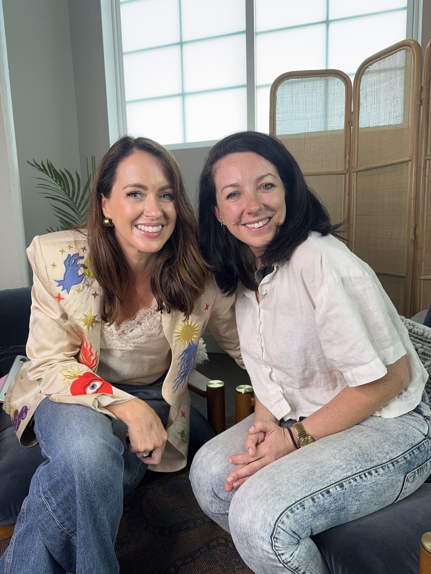 Lola Berry and Sigourney Cantelo during the Beautiful Inside interview in LA